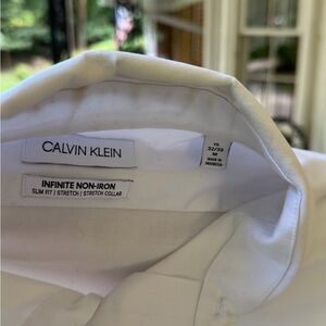 Calvin Klein Men's Crisp White Dress Shirt